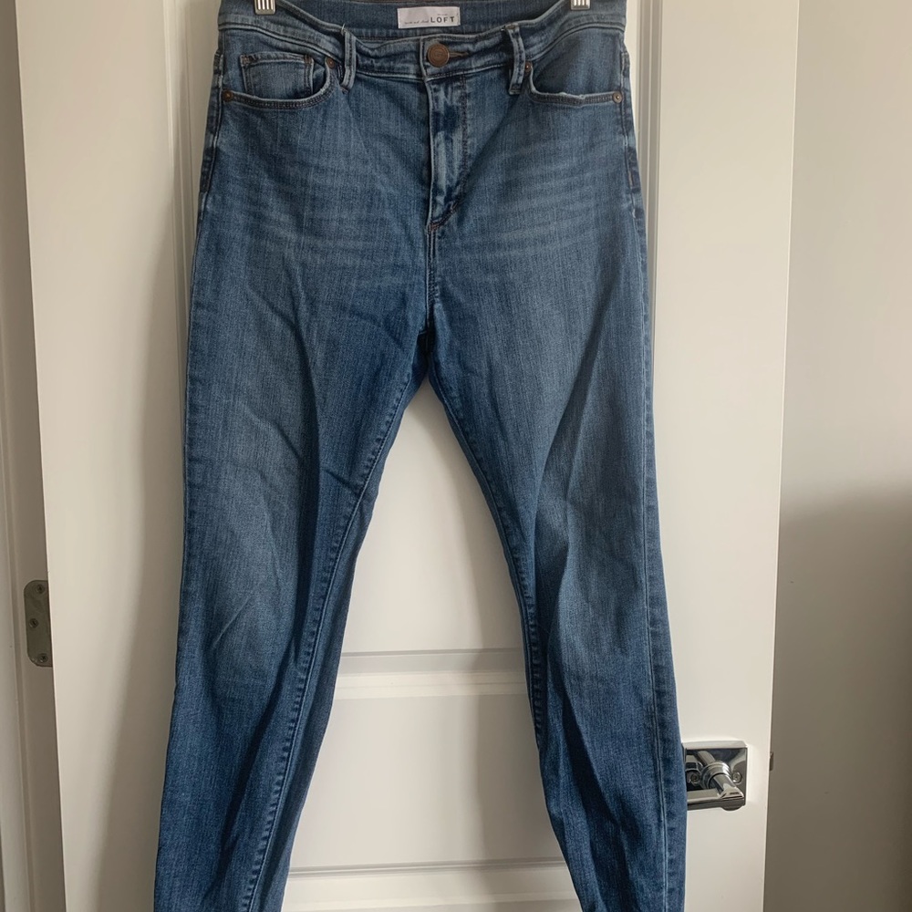 Loft skinny jeans medium wash